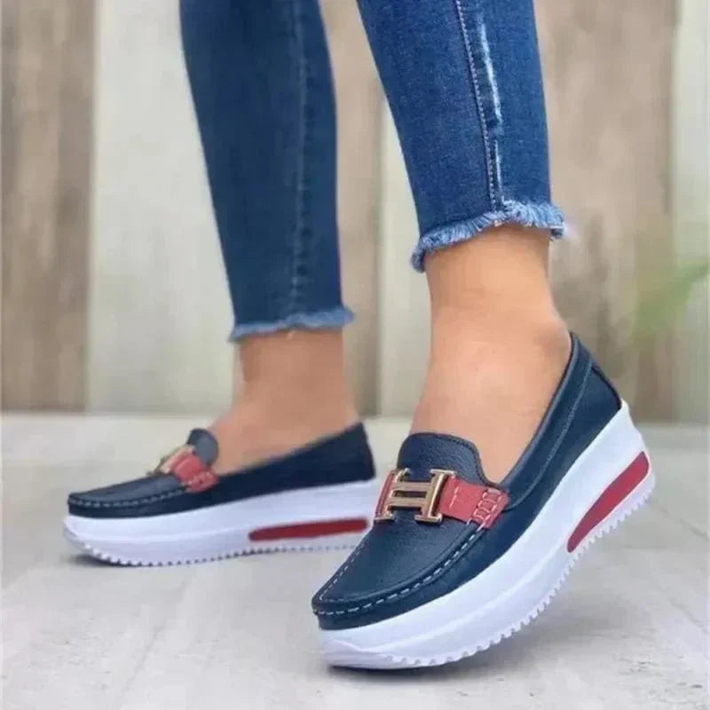 Damen Orthopädische Slip-On Loafer mit gepolsterter Sohle und atmungsaktivem Design™ – Eleganter Komfort für den ganzen Tag