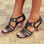 Eria | Women's Strappy Open Toe Heeled Sandals™ – Elegante Riemchensandalen für jeden Anlass