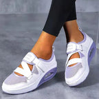 Women's Breathable Slip On Sneakers with Velcro Strap and Cushioned Sole™ – Leichter Komfort für den ganzen Tag