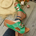 Orthopädische Plateau-Sandalen für Damen mit verstellbaren Riemen und gepolsterter Sohle™ – Stilvoller Komfort für den ganzen Tag