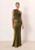 One-Shoulder Draped Maxi Dress™ – Elegante Asymmetrie für besondere Momente