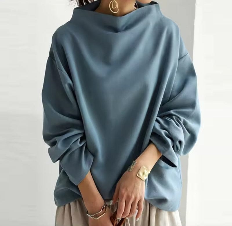 Rachel | Women High-Neck Long Sleeve Top™ – Elegante Vielseitigkeit für jeden Anlass