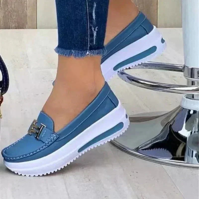 Damen Orthopädische Slip-On Loafer mit gepolsterter Sohle und atmungsaktivem Design™ – Eleganter Komfort für den ganzen Tag
