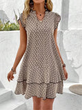 Tiered Ruffle Casual Mini Dress™ – Mühelose Eleganz für jeden Tag