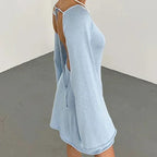 Soft Knit Long Sleeve Mini Dress™ – Elegante Silhouette für jeden Anlass