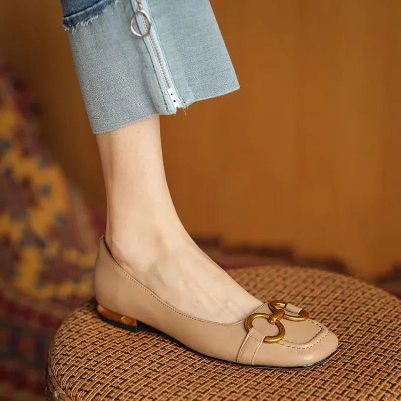 Orthopädische Ballerinas für Damen mit gepolsterter Innensohle und Schnallendetail™ – Eleganter Komfort für jeden Tag