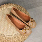 Orthopädische Ballerinas für Damen mit gepolsterter Innensohle und Schnallendetail™ – Eleganter Komfort für jeden Tag