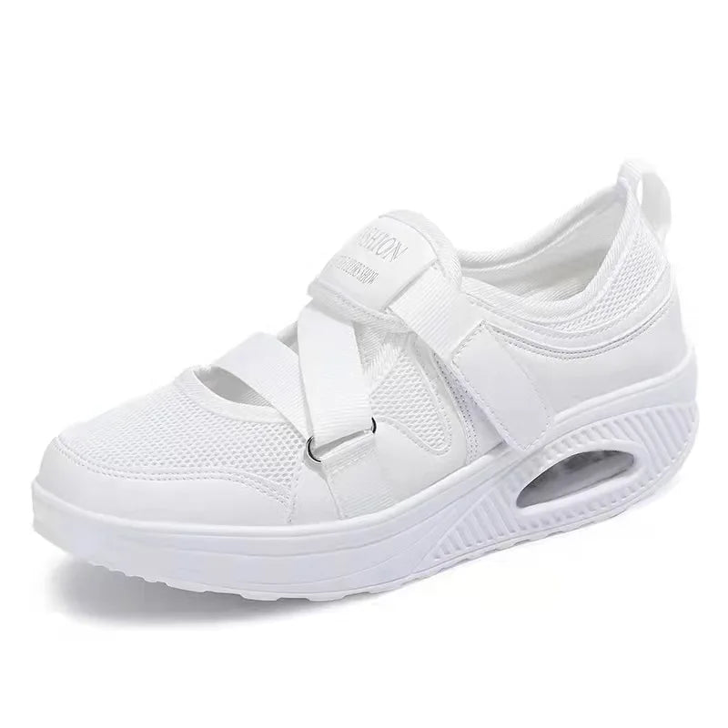 Women's Breathable Slip On Sneakers with Velcro Strap and Cushioned Sole™ – Leichter Komfort für den ganzen Tag