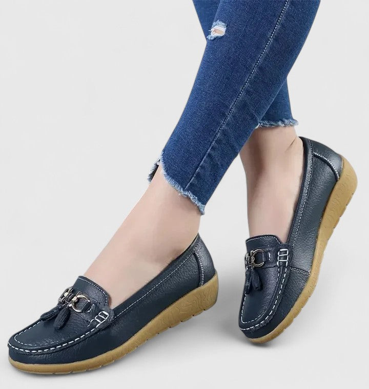 Women's Orthopedic Slip-On Loafers with Cushioned Sole™ – Ganztägiger Komfort mit elegantem Stil