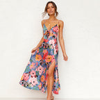 Women's Floral Spaghetti Strap Elegant Wedding Guest Maxi Dress™ – Zeitlose Eleganz für besondere Anlässe