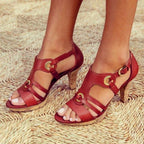 Eria | Women's Strappy Open Toe Heeled Sandals™ – Elegante Riemchensandalen für jeden Anlass