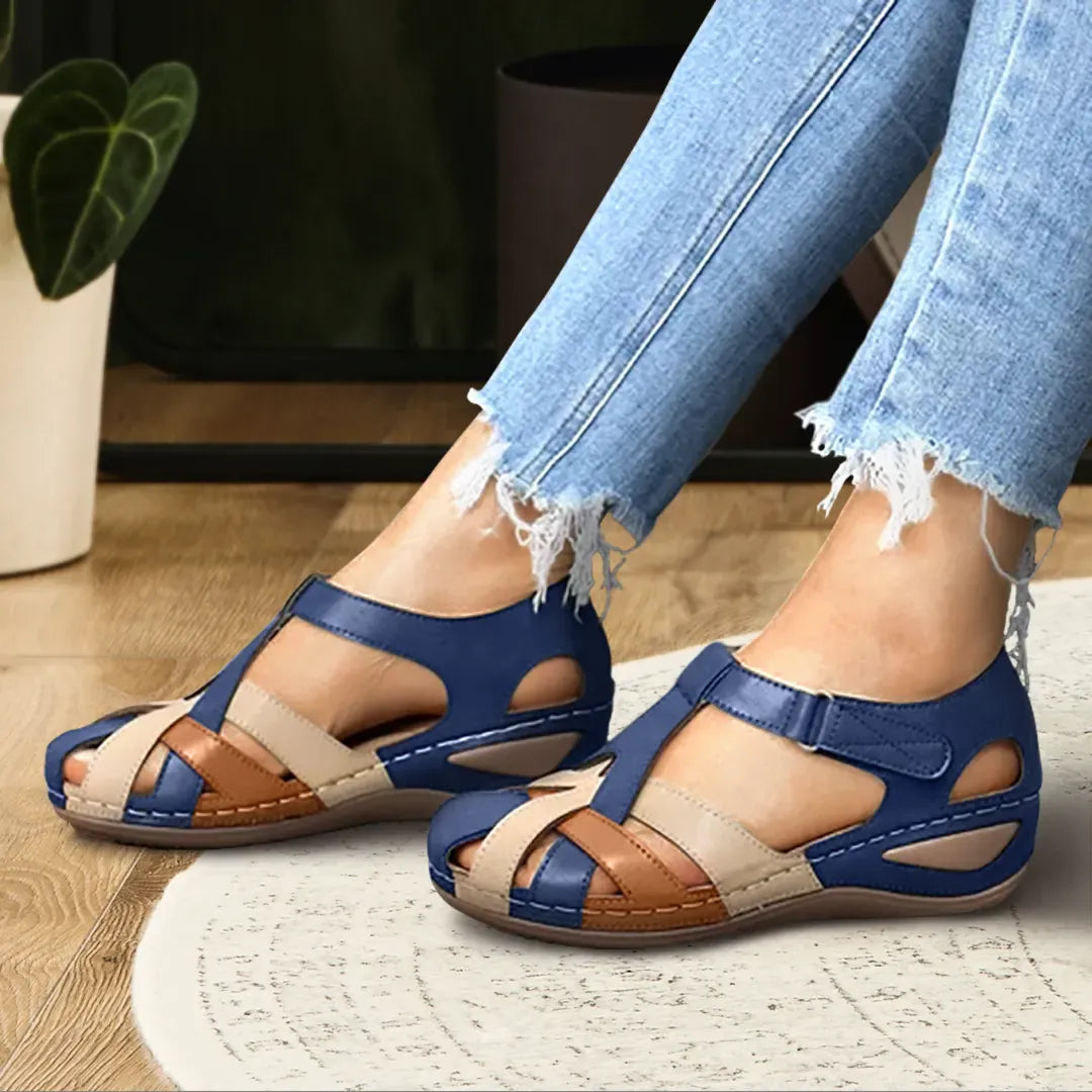 Women's Orthopedic T-Strap Walking Sandals™ – Ganztägiger Komfort mit orthopädischer Unterstützung