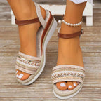 Orthopädische Riemensandalen für Damen mit gepolsterter Sohle und verstellbarer Passform™ – Ganztägiger Komfort ohne Kompromisse