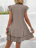 Tiered Ruffle Casual Mini Dress™ – Mühelose Eleganz für jeden Tag