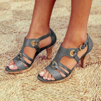 Eria | Women's Strappy Open Toe Heeled Sandals™ – Elegante Riemchensandalen für jeden Anlass