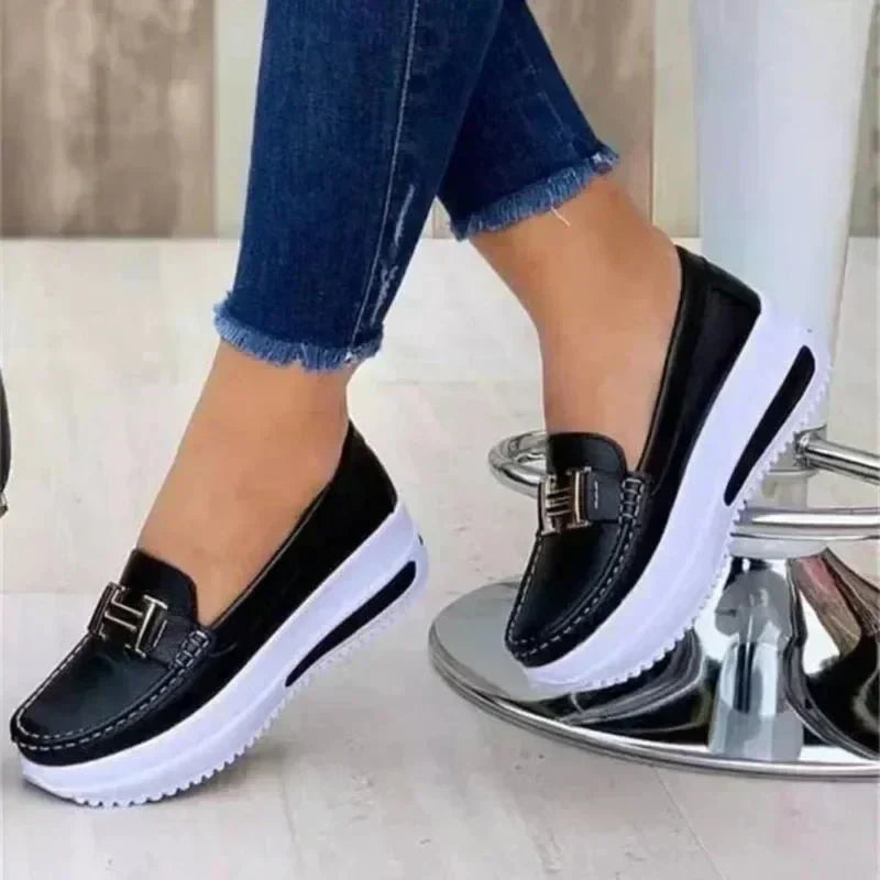 Damen Orthopädische Slip-On Loafer mit gepolsterter Sohle und atmungsaktivem Design™ – Eleganter Komfort für den ganzen Tag