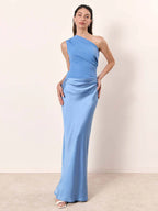 One-Shoulder Draped Maxi Dress™ – Elegante Asymmetrie für besondere Momente
