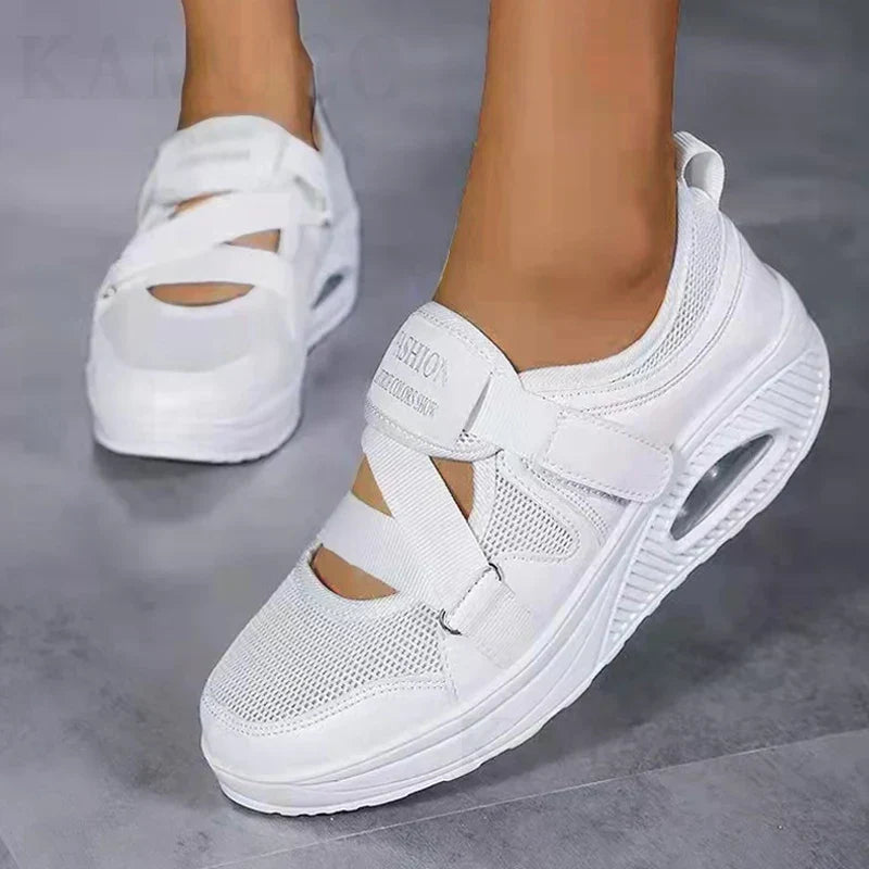 Women's Breathable Slip On Sneakers with Velcro Strap and Cushioned Sole™ – Leichter Komfort für den ganzen Tag