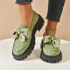Damen Platform Loafers mit Schleifendetail und gepolsterter Innensohle™ – Stilvoller Komfort für den ganzen Tag