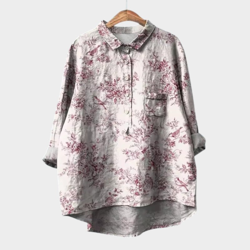 Botanical Relaxed Buttoned Shirt™ – Mühelose Eleganz für entspannte Alltagsmomente