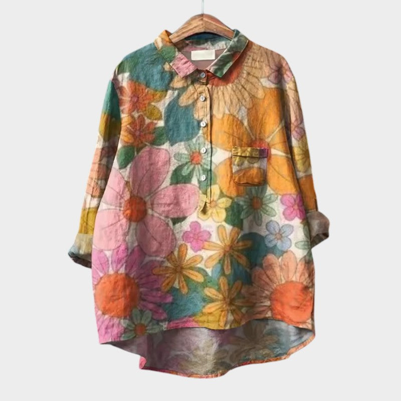 Botanical Relaxed Buttoned Shirt™ – Mühelose Eleganz für entspannte Alltagsmomente