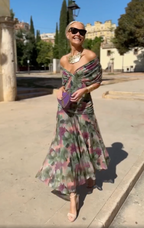 Women's Elegant Floral Pleated Dress Slim Fit Evening Midi Dress™ – Zeitlose Eleganz für besondere Momente
