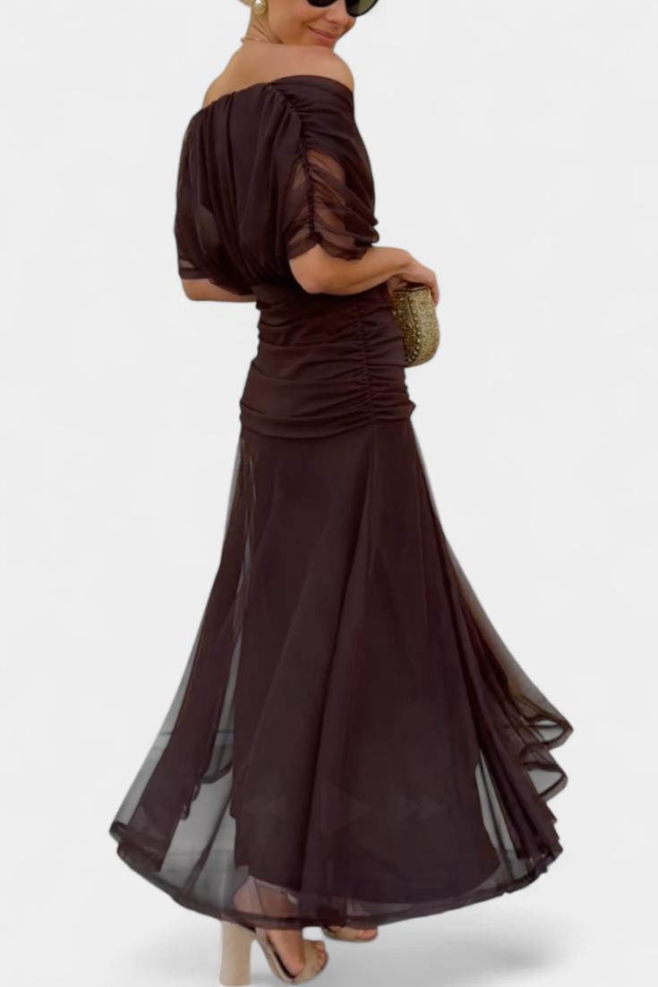 Women's Elegant Floral Pleated Dress Slim Fit Evening Midi Dress™ – Zeitlose Eleganz für besondere Momente