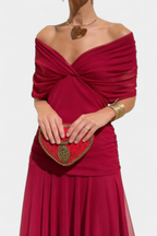 Women's Elegant Floral Pleated Dress Slim Fit Evening Midi Dress™ – Zeitlose Eleganz für besondere Momente