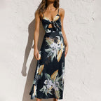 Women's Floral Spaghetti Strap Elegant Wedding Guest Maxi Dress™ – Zeitlose Eleganz für besondere Anlässe