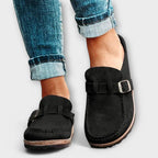 Orthopädische Slip-On Mokassins für Damen mit gepolsterter Einlegesohle und Schnallen-Detail™ – Eleganter Komfort für jeden Tag