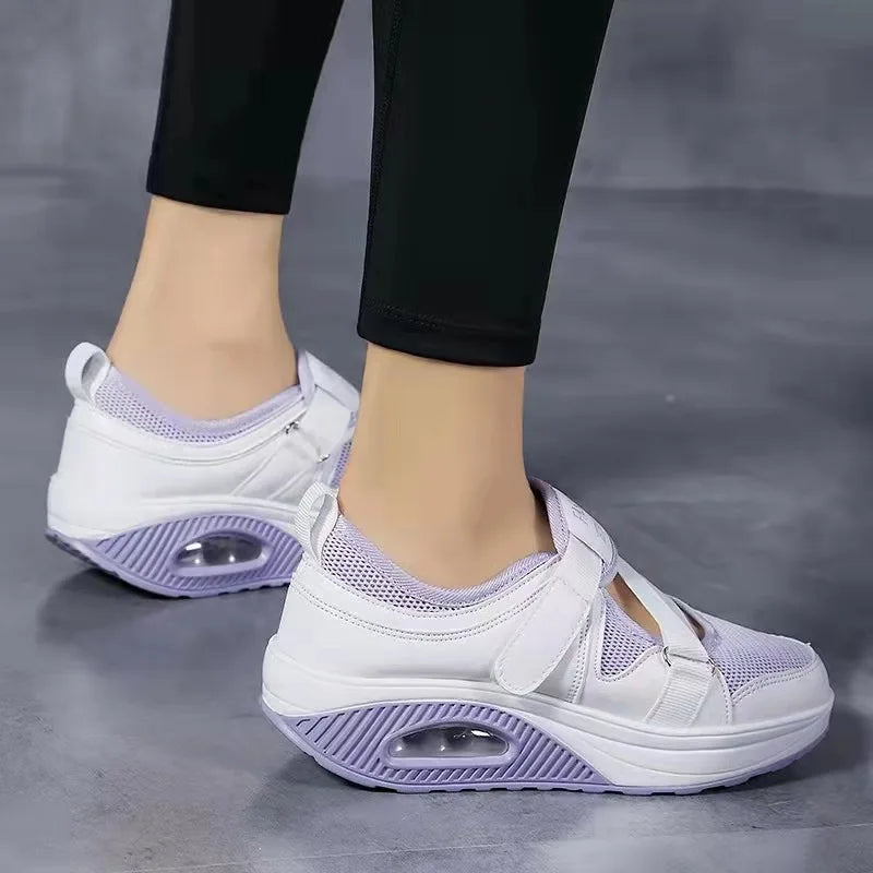Women's Breathable Slip On Sneakers with Velcro Strap and Cushioned Sole™ – Leichter Komfort für den ganzen Tag