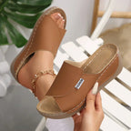 Women's Orthopedic Wedge Heel Sandals with Cushioned Sole and Slip On Design™ – Ganztägiger Komfort mit eleganter Höhe