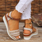Orthopädische Riemensandalen für Damen mit gepolsterter Sohle und verstellbarer Passform™ – Ganztägiger Komfort ohne Kompromisse