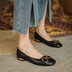 Orthopädische Ballerinas für Damen mit gepolsterter Innensohle und Schnallendetail™ – Eleganter Komfort für jeden Tag