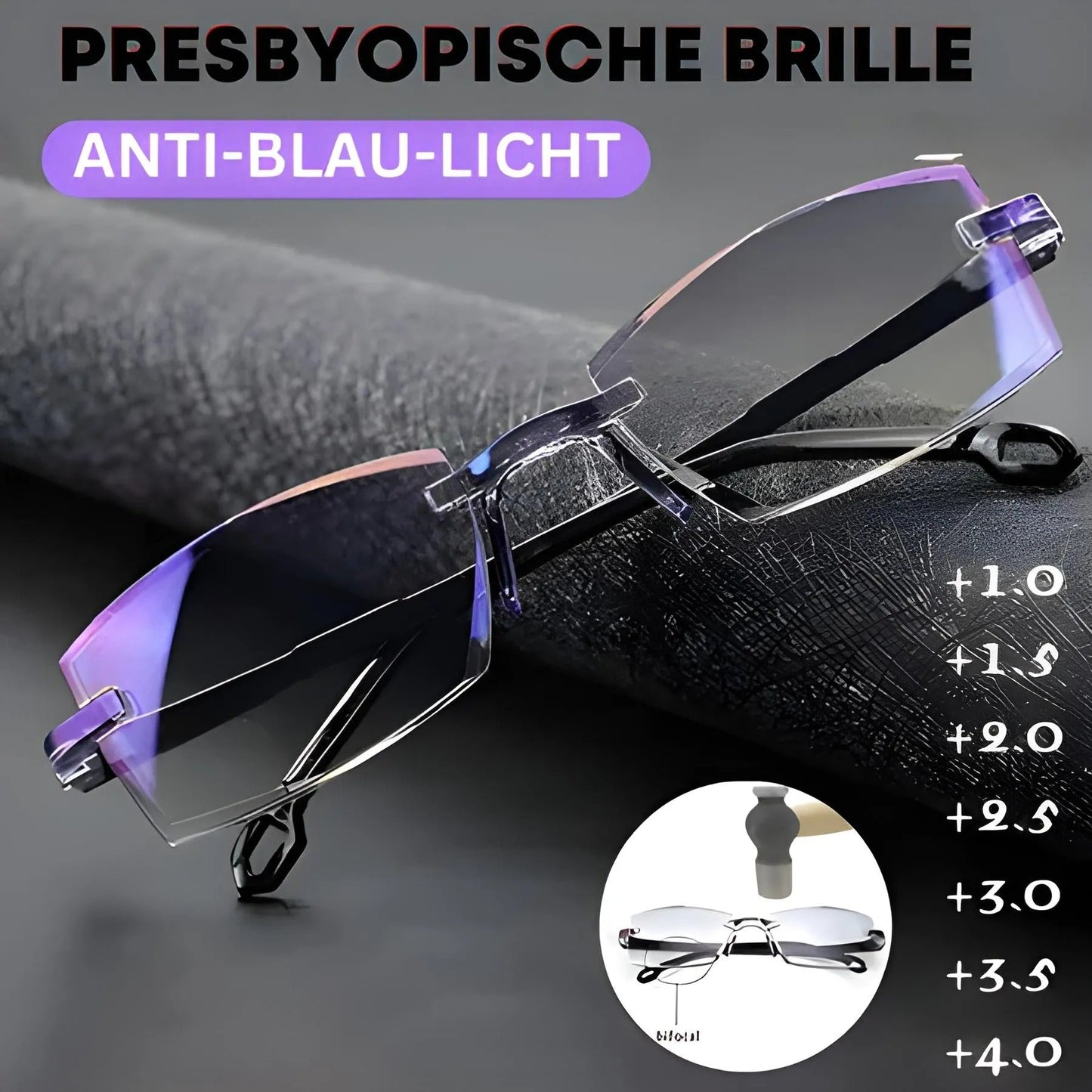 BlueEye™ – Blendfreie, kratzfeste Gläser mit Blaulichtschutz für entspanntes Sehen im Alltag [1 + 1 Gratis]