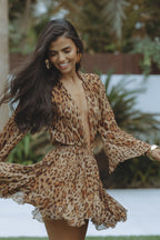 Leopard Print Spring Dress™ – Eleganter Boho-Look für selbstbewusste Frühlingsstyle