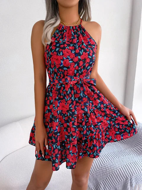Flowy Floral Dress for Women™ – Mühelose Eleganz für warme Tage