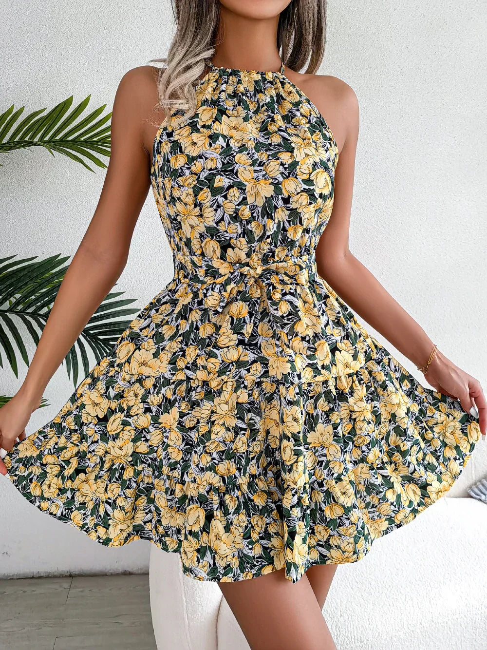 Flowy Floral Dress for Women™ – Mühelose Eleganz für warme Tage