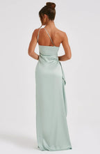 Women's One Shoulder High Slit Maxi Dress with Slim Fit™ – Elegante Silhouette mit modernem Glamour