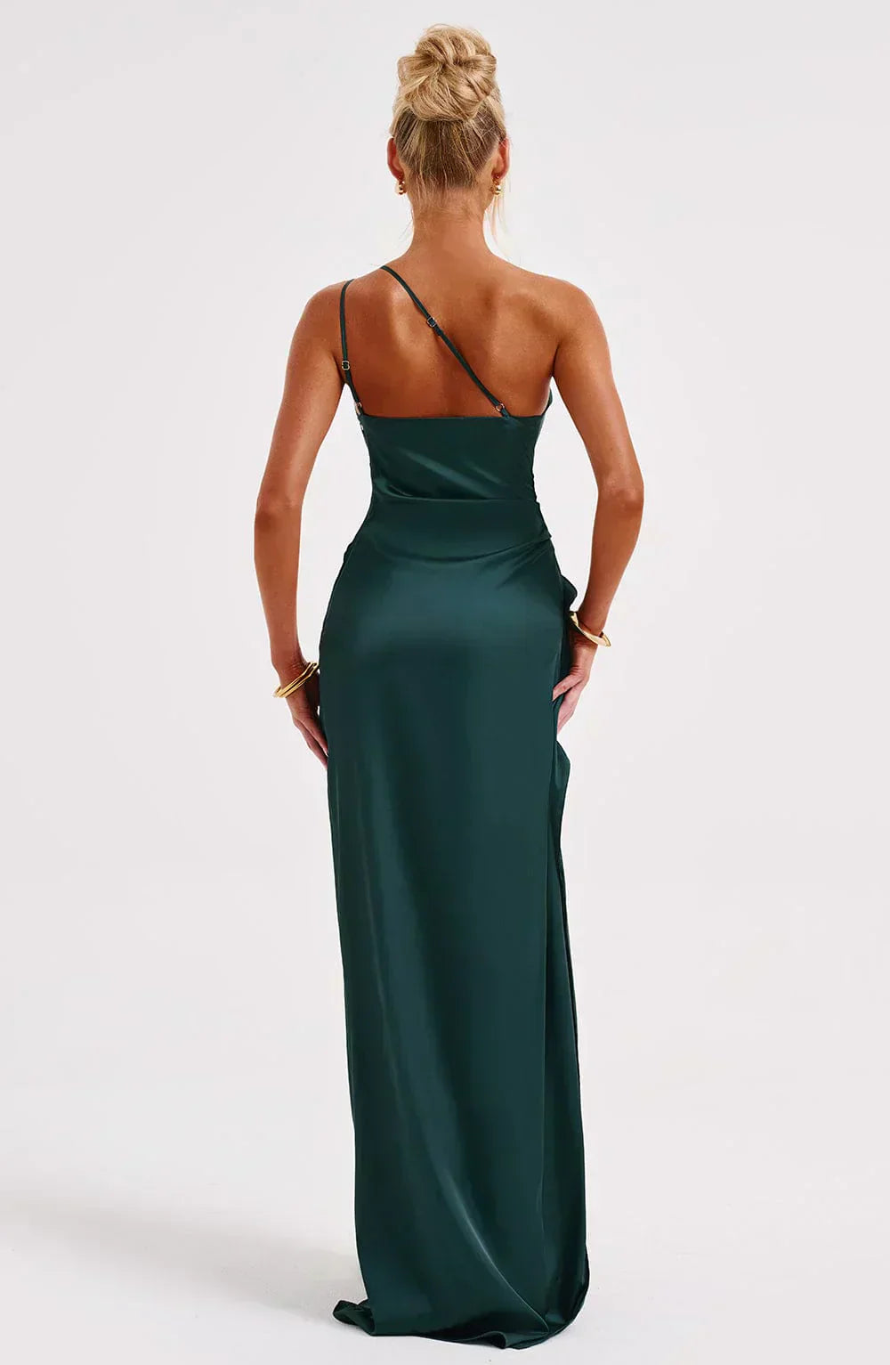 Women's One Shoulder High Slit Maxi Dress with Slim Fit™ – Elegante Silhouette mit modernem Glamour