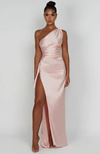 Women's One Shoulder High Slit Maxi Dress with Slim Fit™ – Elegante Silhouette mit modernem Glamour