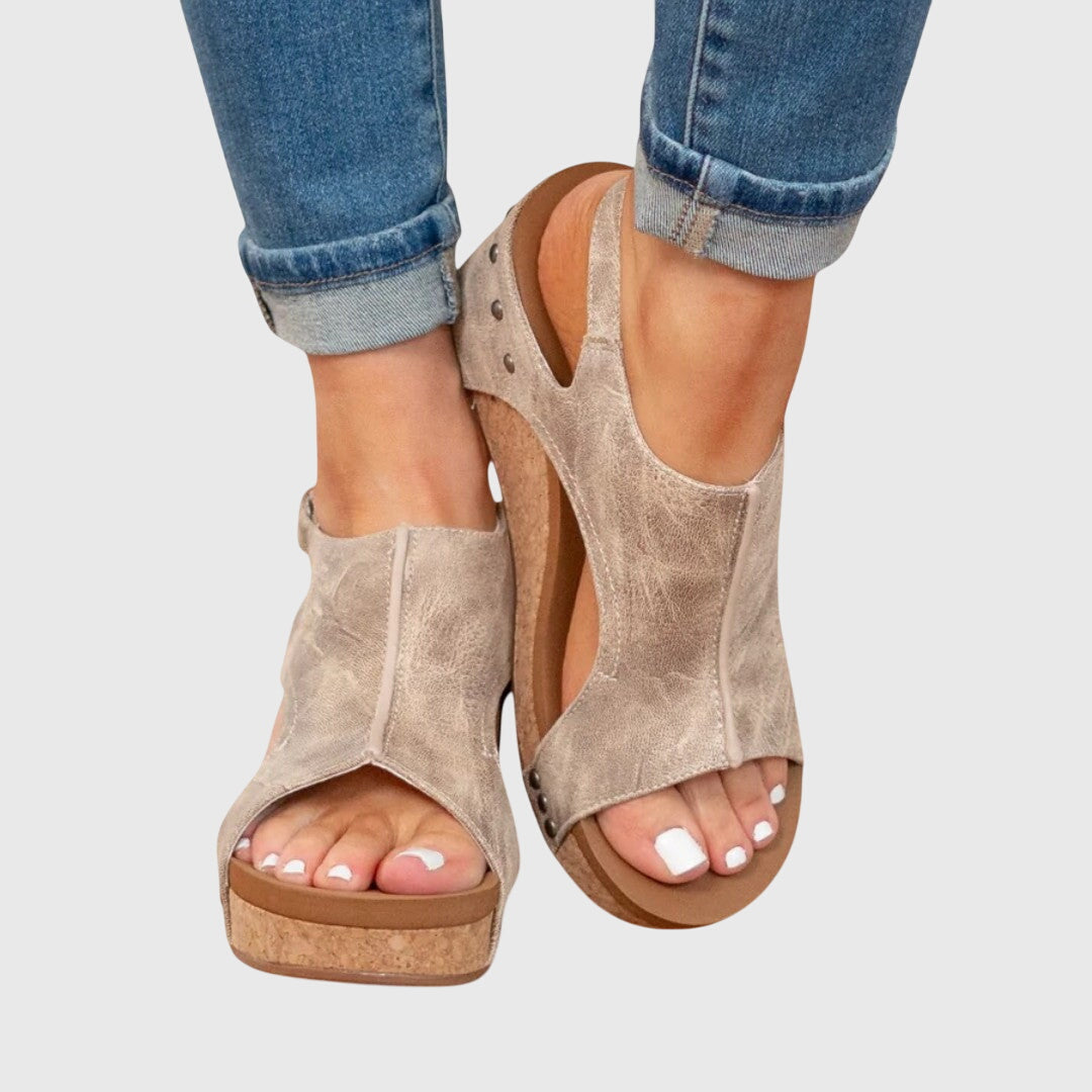 Women's Orthopedic Platform Slingback Sandals™ – Orthopädischer Komfort mit elegantem Design