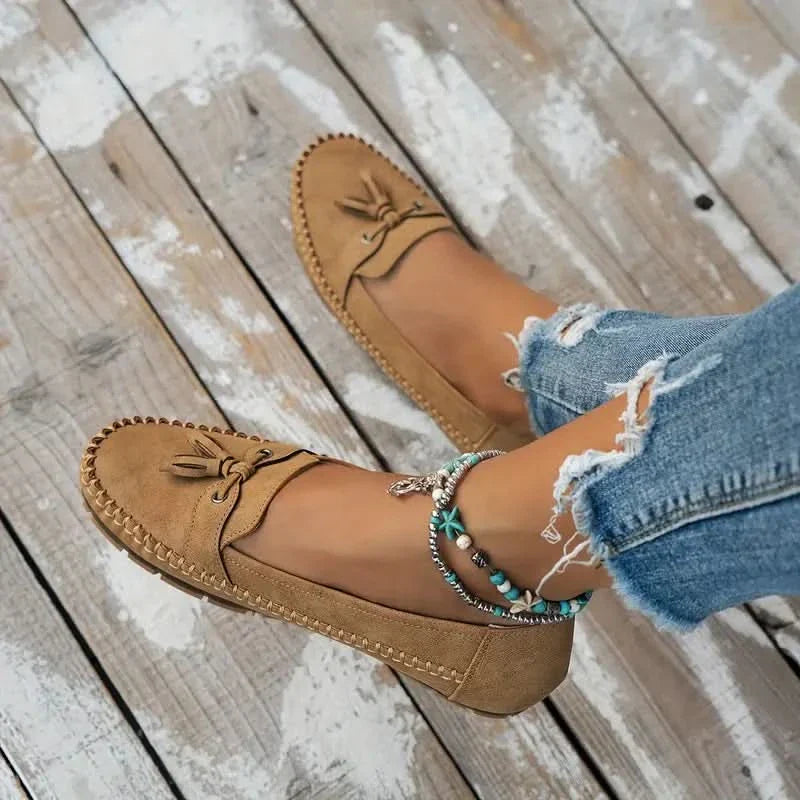 Women's Orthopedic Moccasin Loafers with Bow Detail and Cushioned Sole™ – Eleganter Komfort für den ganzen Tag