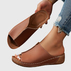 Women's Orthopedic Slide Sandals With Open Toe™ – Für ganztägigen Komfort und orthopädische Unterstützung