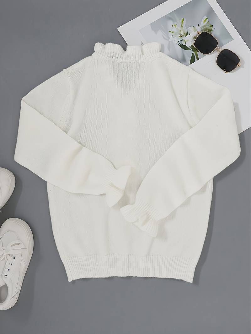 Darcey | Ruffle Blouse with Decorative Buttons for Women™ – Feminine Eleganz für jeden Anlass