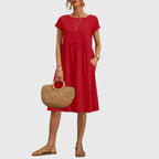 Women's Relaxed Midi Spring Dress™ – Müheloses Frühlingsfeeling mit femininer Eleganz