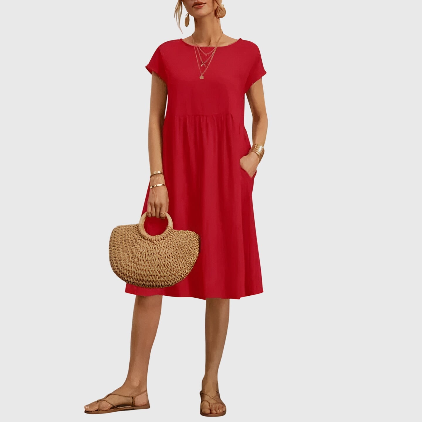 Women's Relaxed Midi Spring Dress™ – Müheloses Frühlingsfeeling mit femininer Eleganz