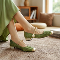 Square-Toe Orthopedic Embellished Flats™ – Elegante Unterstützung für den ganzen Tag
