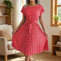 Spring Floral Midi Dress™ – Mühelose Eleganz für sonnige Frühlingstage