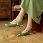Square-Toe Orthopedic Embellished Flats™ – Elegante Unterstützung für den ganzen Tag